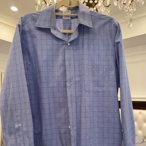 Brooks Brothers blue plaid men shirt